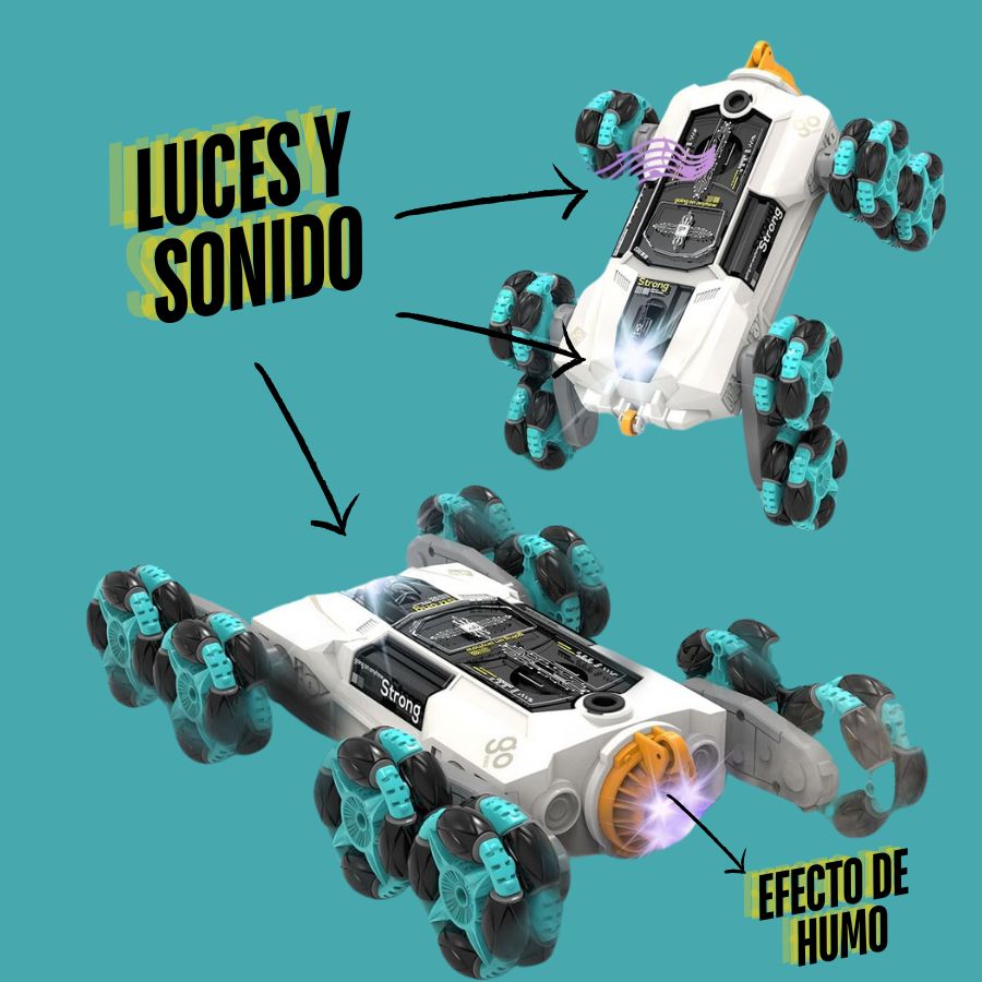 Carro doble control stund 8 llantas
