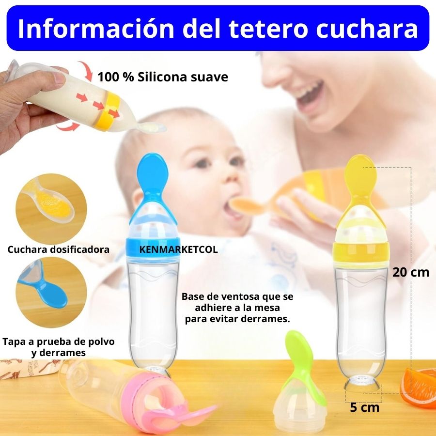 Tetero cuchara dosificadora