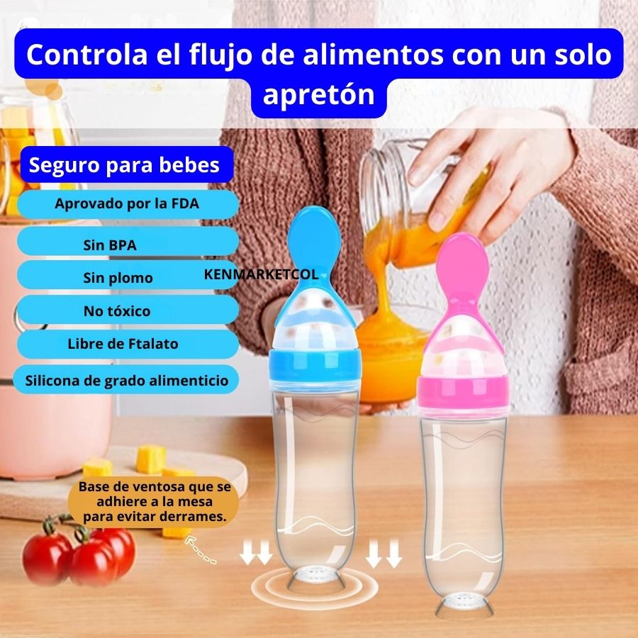 Tetero cuchara dosificadora