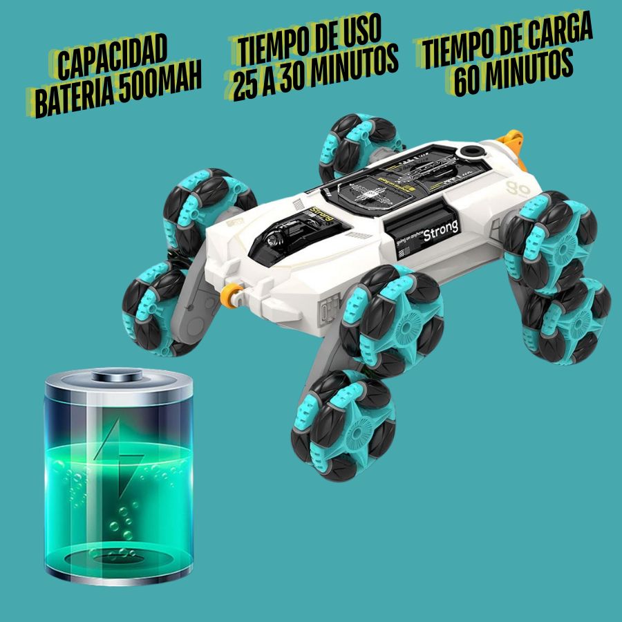 Carro doble control stund 8 llantas