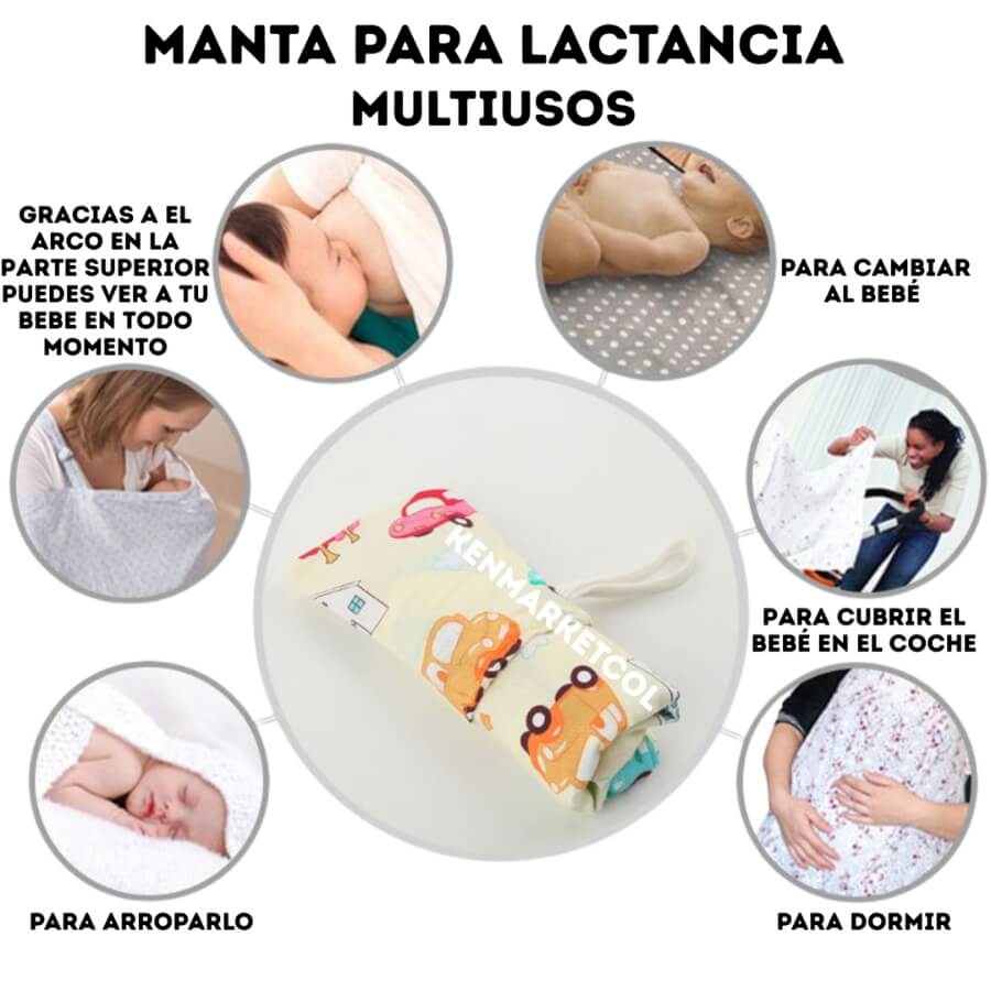 Manta para bebe lactancia