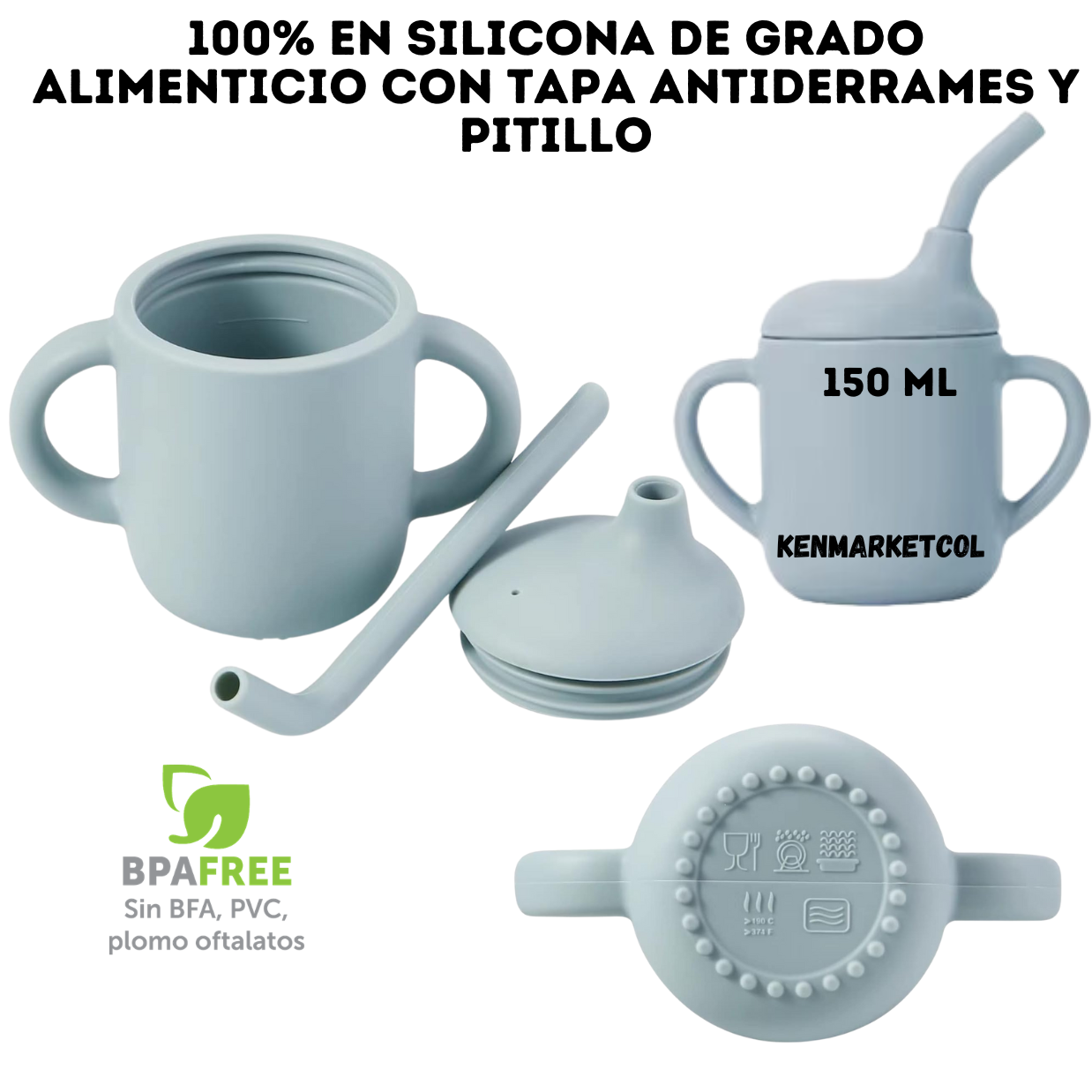 Set Vajilla silicona bebes