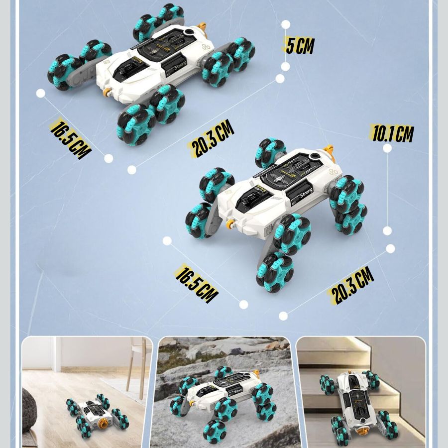 Carro doble control stund 8 llantas