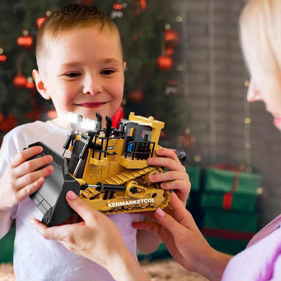 Bulldozer Rc Radio Control Remoto Para Niños Realista Metal