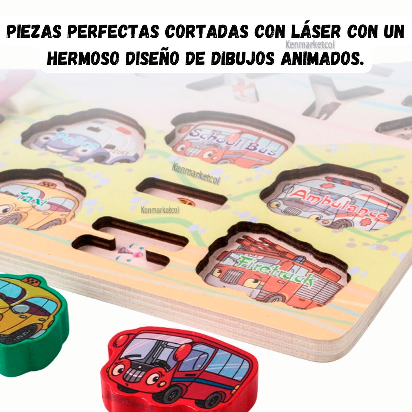 Tablero Montessori educativo 6 en 1