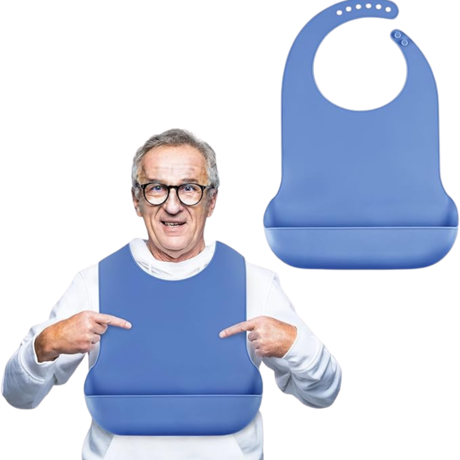 Babero para adultos de silicona