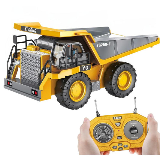 Volqueta a control remoto de metal recargable