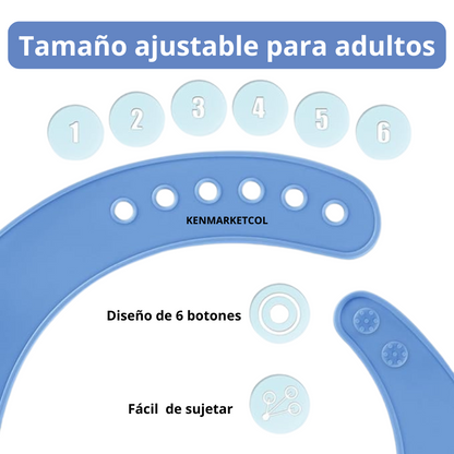 Babero para adultos de silicona