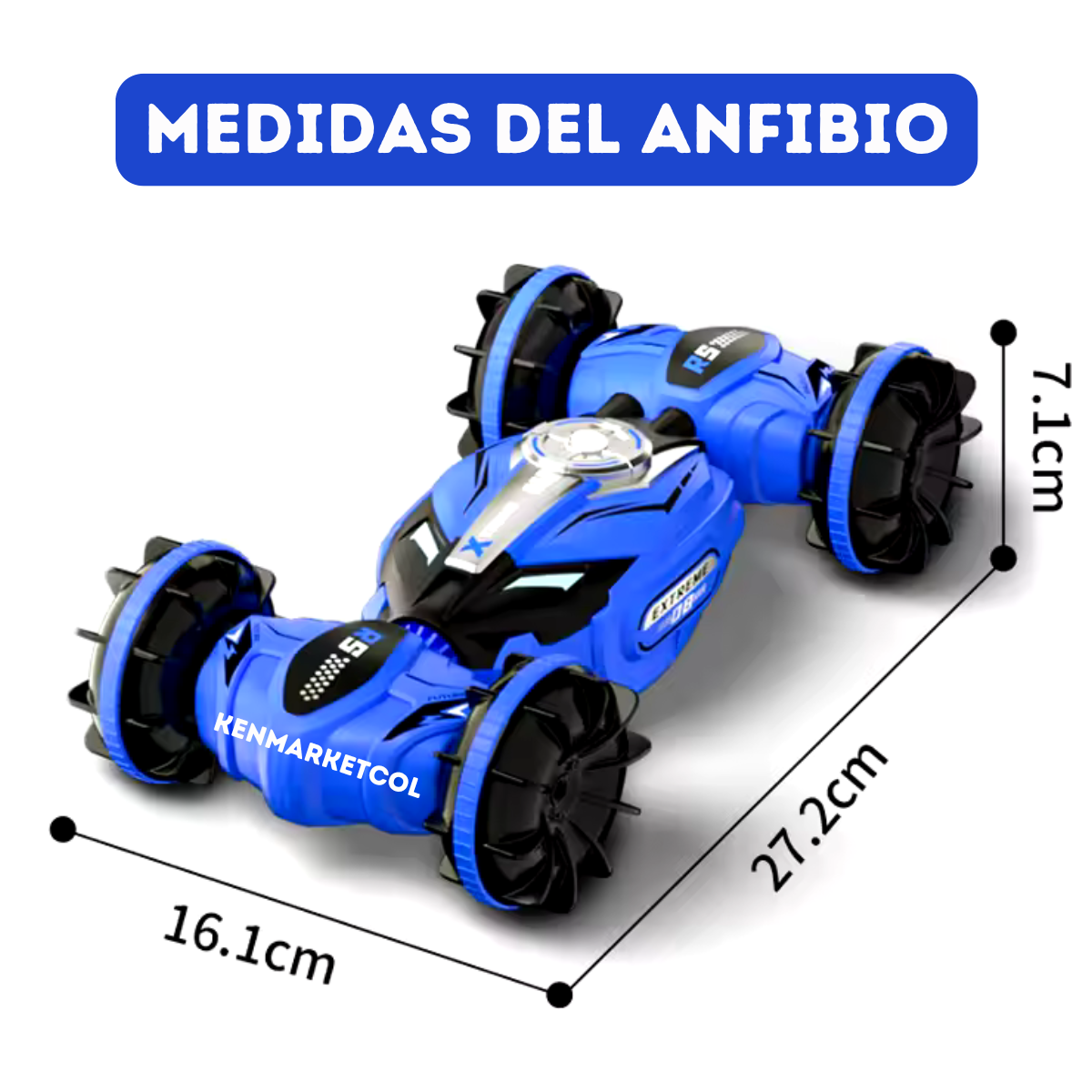 Carro Anfibio Stund 2 Controles Aqua